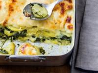 Gratin de pommes de terre et épinards&nbsp;diététique.
